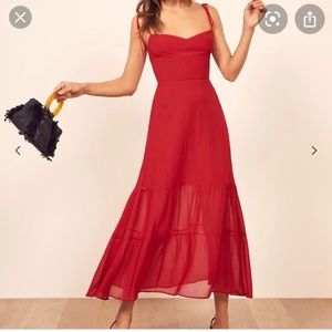 Reformation Emmie Dress Cherry sz 10